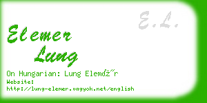 elemer lung business card